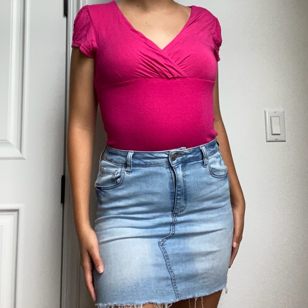 Large hot pink top